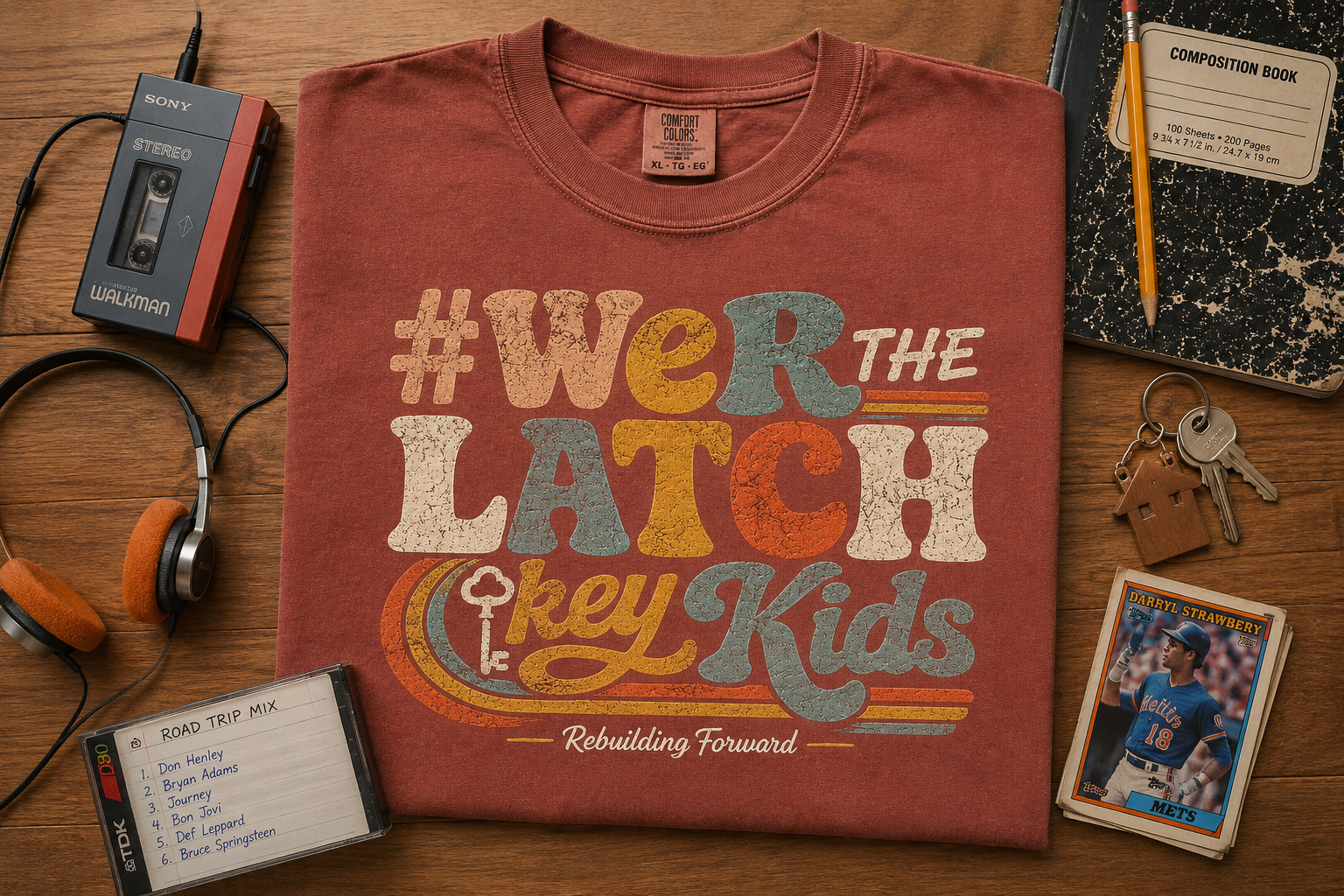 #WErTHElatchkeyKIDS Vintage Comfort Colors Tee | Retro Gen X Nostalgia Shirt